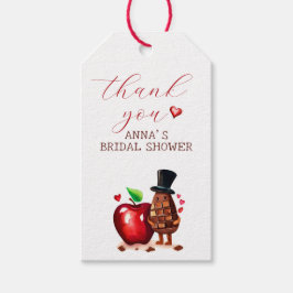 Red Apple Brautparty danke Geschenkanhänger