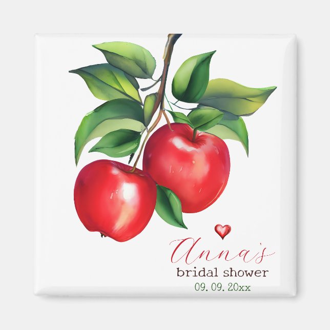 Red Apple Brautparty Magnet (Vorne)