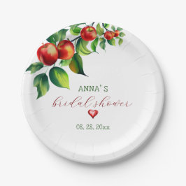Red Apple Brautparty Pappteller