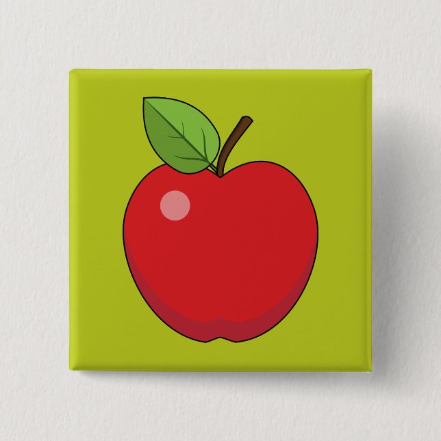 Red Apple Button (Vorderseite)