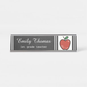 Red Apple Class Teacher Schreibtischnamensplakette