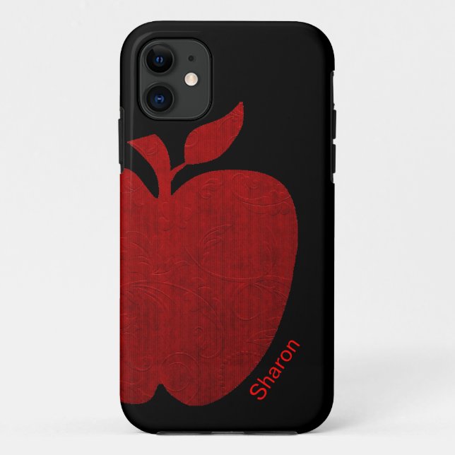 Red Apple Custom Case-Mate iPhone Hülle (Rückseite)