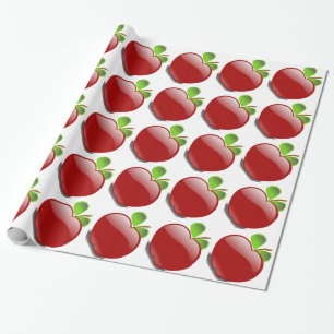 RED APPLE Glossage Wrapping Paper Geschenkpapier