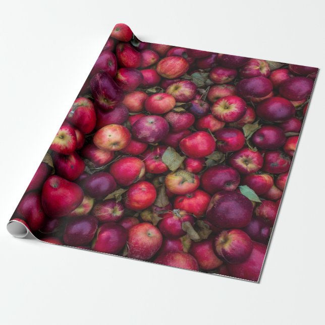 Red apple lot geschenkpapier (Ungerollt)