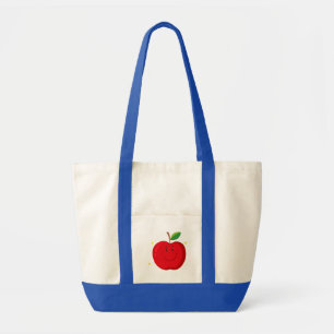 Red Apple mit Happy Face Tragetasche