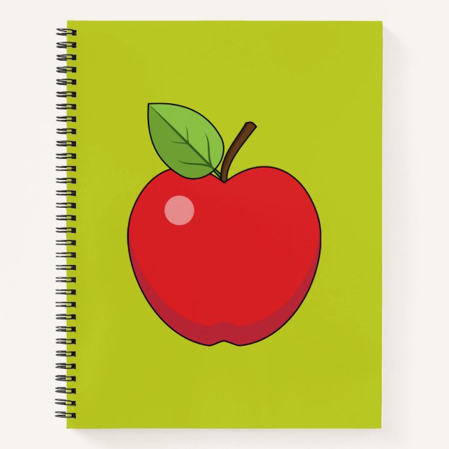 Red Apple Notizbuch (Vorderseite)
