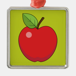 Red Apple Ornament Aus Metall