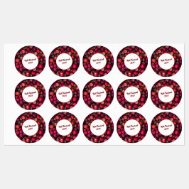 Red Apple Party Anpassbare Labels Etiketten