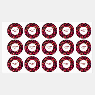 Red Apple Party Anpassbare Labels Etiketten