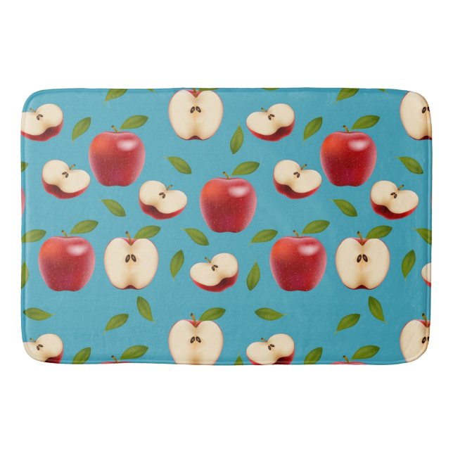 Red Apple Pattern Badematte (Vorderseite)