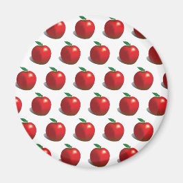 Red Apple Pattern Magnet
