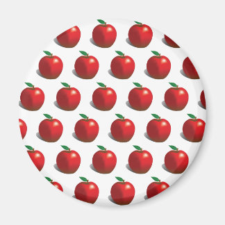 Red Apple Pattern Magnet