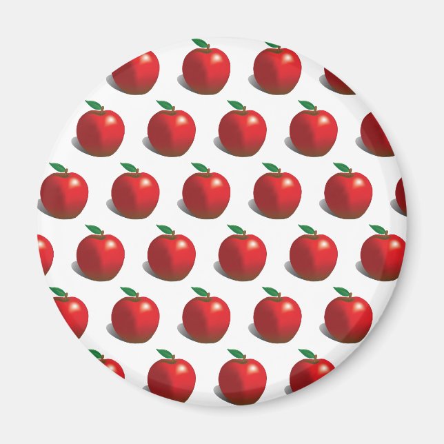 Red Apple Pattern Magnet (Vorne)