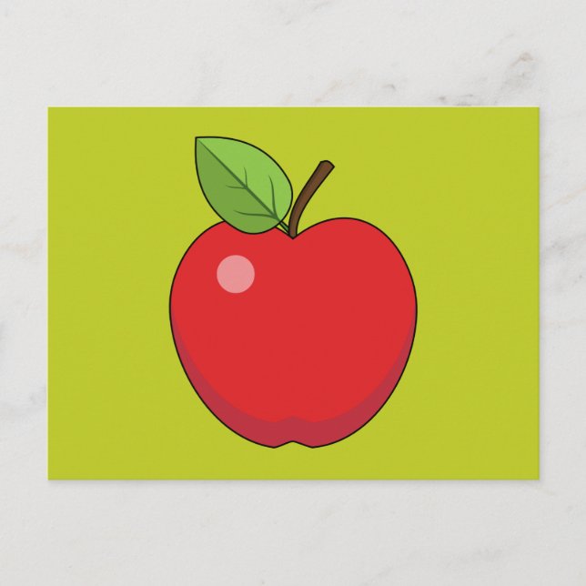 Red Apple Postkarte (Vorderseite)