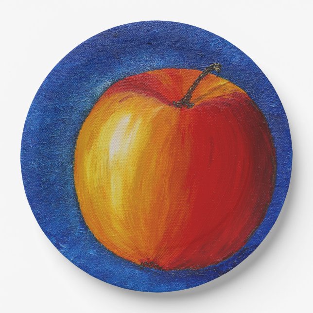 Red Apple - Stillleben Pappteller (Vorderseite)