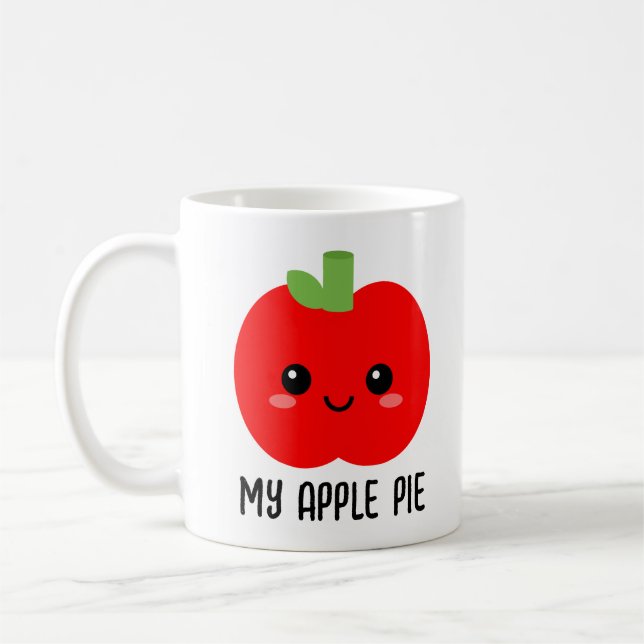 Red Apple Tasse, Geschenk für Tochter, Niedlich Kaffeetasse (Links)
