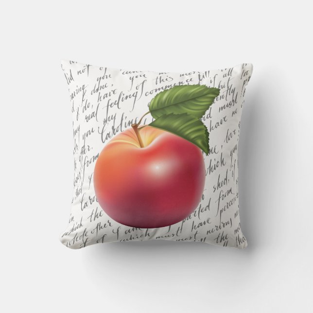 Red Apple Throw Pillow Kissen (Vorderseite)