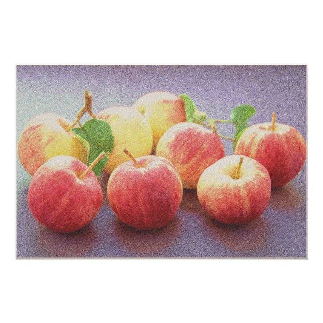 "Red Apples Fruit" Niedliches Foto. Jetzt kaufen Fotodruck (Vorne)