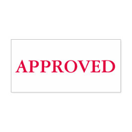 Red Approved Permastempel