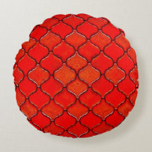Red Arabesque Pattern