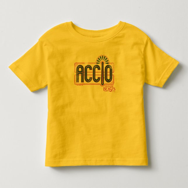 Red Art Deco ACCIO™ Spell Graphic Kleinkind T-shirt (Vorderseite)