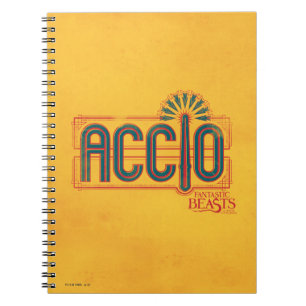 Red Art Deco ACCIO™ Spell Graphic Notizblock