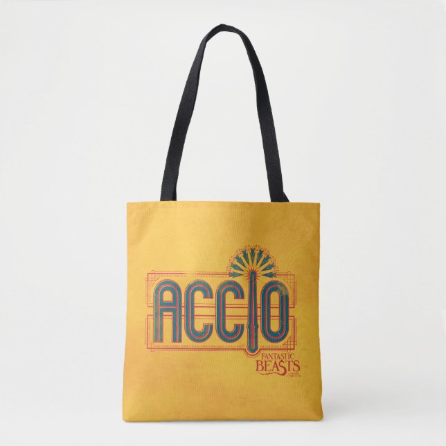 Red Art Deco ACCIO™ Spell Graphic Tasche (Vorderseite)