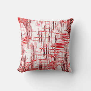 Red Art Deco Kissen