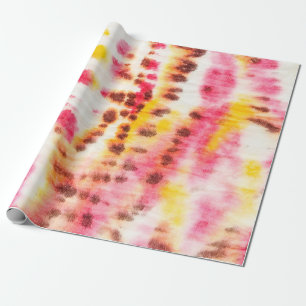 Red Artistic Dirty. Gefärbte Krawatte Textur. Grau Geschenkpapier