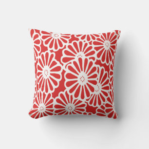 Red Asian Moods Floral Kissen
