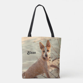 Red Australian Cattle Dog - Heeler - im Schnee Tasche