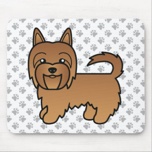 Red Australian Terrier Niedlich Cartoon Dog Mousepad