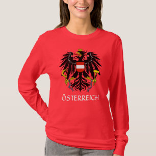 RED Austria Armoiries "Österreich" T-shirt à manch