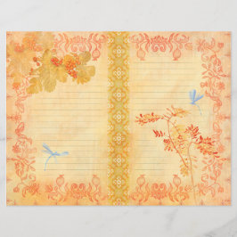 Red Autumn Junkjournal Paper