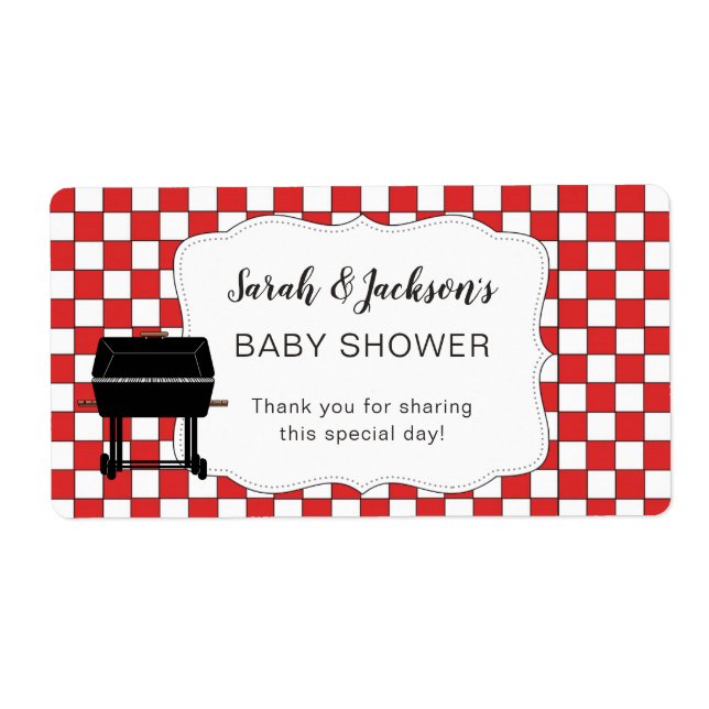Red BaBy-Q Babydusche Gefallen für Wasserflasche G (Vorne)