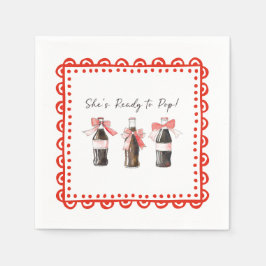 Red Baby Soda Ready to POP  Serviette