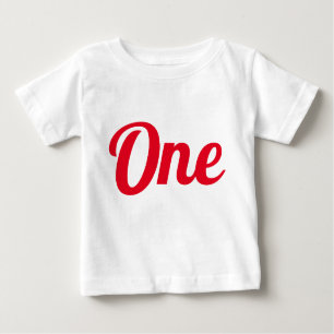 Red Baby T - Shirt zum ersten Geburtstag