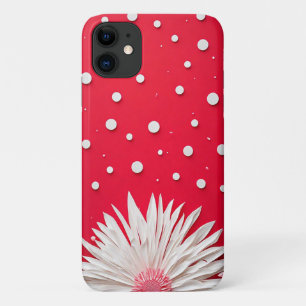 Red Background und Polka Dot Muster Case-Mate iPhone Hülle