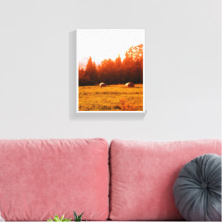 Red Bales Canvas Print Leinwanddruck