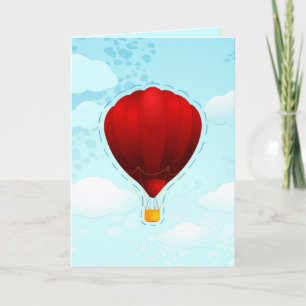 Red Balloon, Grußkarte Karte