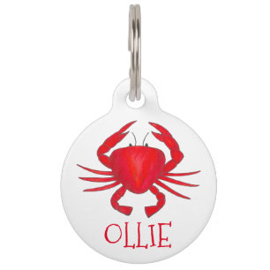 Red Baltimore Maryland Hardshell Crab Personalisie Tiermarke