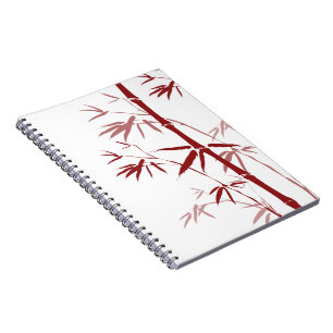 Red Bamboo Notebook Notizblock