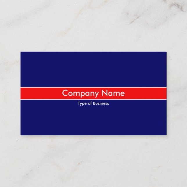 Red Band - Dark Blue Visitenkarte (Vorderseite)