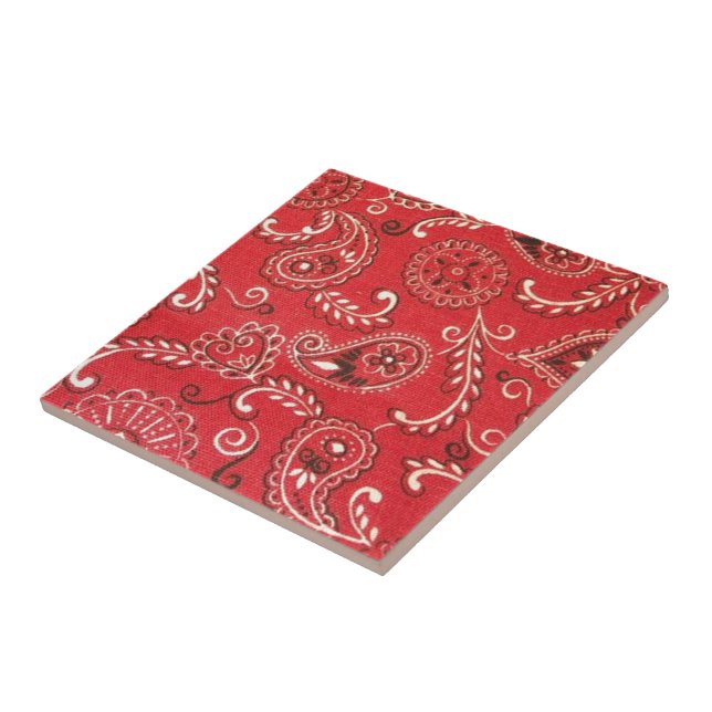 Red Bandana Fliese (Seite)