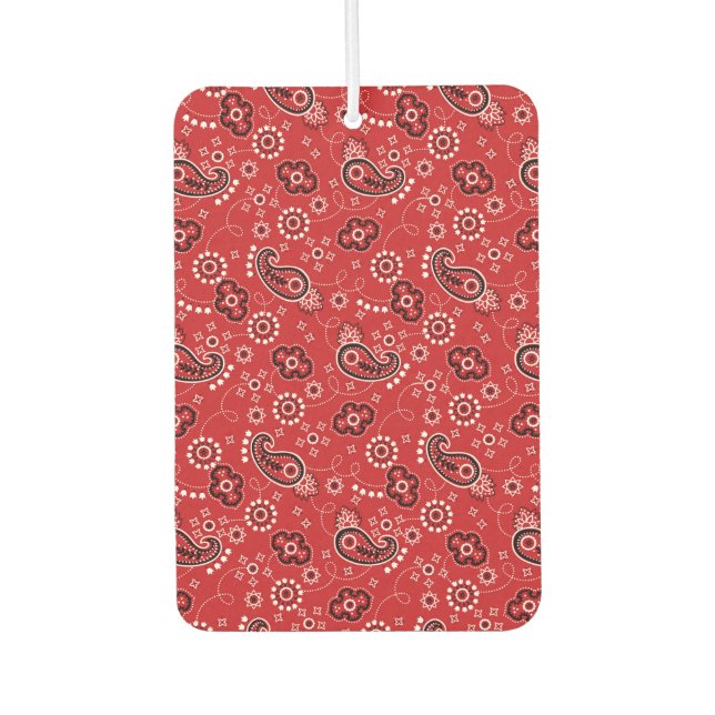 Red Bandana Heart Car Geschenk Spaß Air Freshener Autolufterfrischer (Vorderseite)