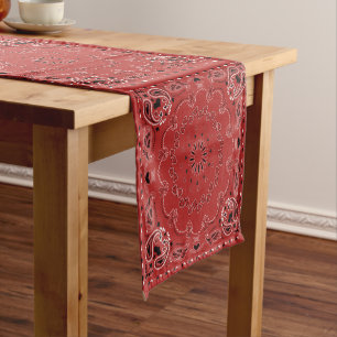 Red Bandana Kurz Table Runner Kurzer Tischläufer