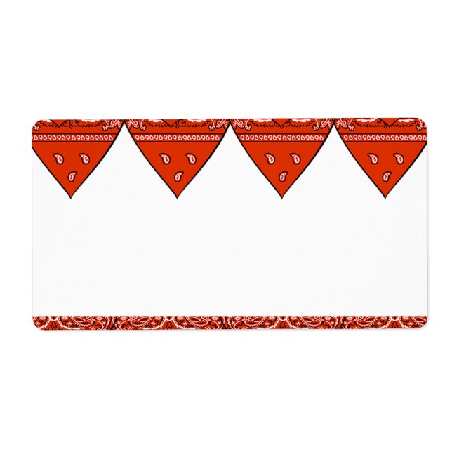 Red Bandana Labels (Vorne)