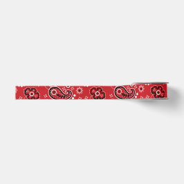 Red Bandana Modern Cowboy Western Rodeo Außenberei Ripsband