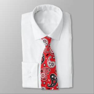 Red Bandana Paisley Eleganter Western Krawatte