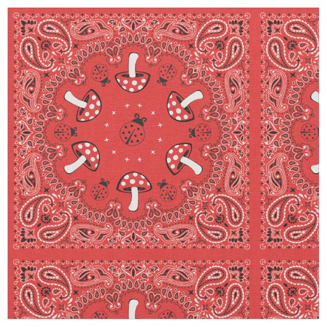 Red Bandana Stoff (Nahaufnahme)